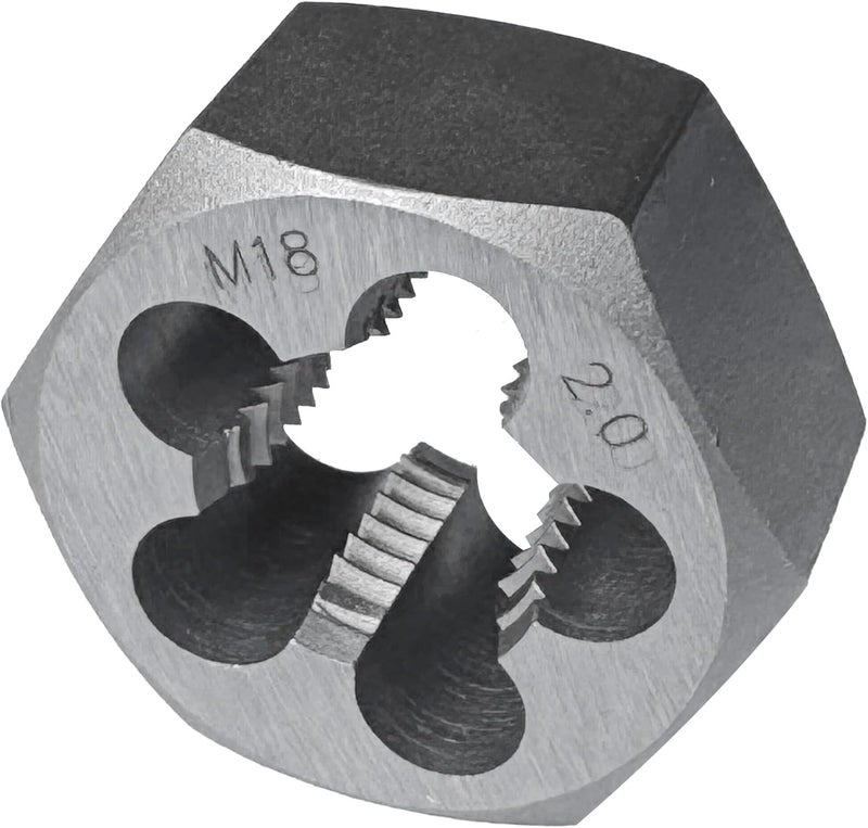 M18 x 2 Hex Die Rethreading Die Thread Die Carton Steel For Right Hand